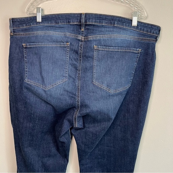 NYDJ Women's Ami Skinny Jeans Plus Sz 20W Dark Wash Raw Hem High Rise - Picture 8 of 10